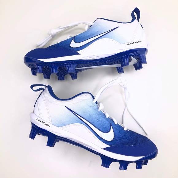 blue softball cleats